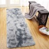 Fluffy Shaggy Rug: Tie-Dyed Furry Non-Shedding Plush Rug – Fuzzy Accent Carpet for Living Room, Bedroom | Soft Feet-Friendly Home Decor Floor Cover - 3 of 4