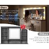 AMERLIFE 55" W Makeup Vanity with Hollywood Mirror, Glass Top Vanity with 5 Drawers - 4 of 4