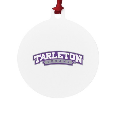 Tarleton State University Secondary Logo Aluminum Holiday Christmas Tree Ornament
