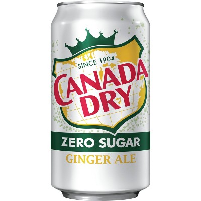 Canada Dry Zero Sugar Ginger Ale Soda - 12pk/12 fl oz Cans_4