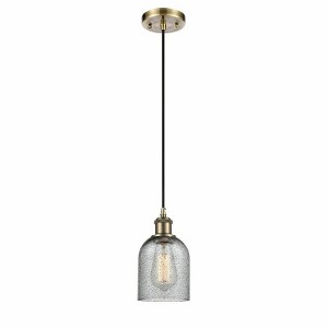 Caledonia - 1 Light Cord Hung Mini Pendant In Industrial Style-10 Inches Tall and 5 Inches Wide - 1 of 1