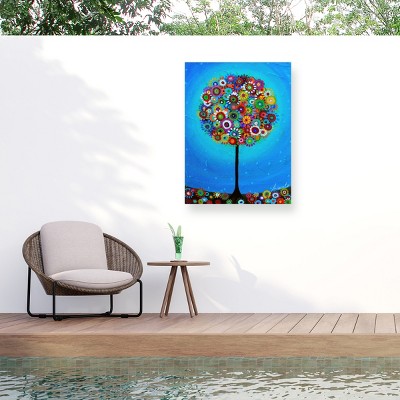 Trademark Fine Art - Prisarts Rossmoor's Tree Of Life Matted Framed Art