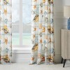 Greenland Home Fashions Kona Luxurious 3" Rod Pocket Curtain Panel Pair with Tiebacks 42" x 84" Ocean - 4 of 4