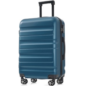 ChicFurnit Luggage 28" Hardside Large Checked Luggage, Hardshell Suitcase ABS Suitcase with Double Spinner Wheels, TSA Lock, Blue, 19.7"*11.8"*30.3" - 1 of 4