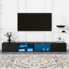 94.5" MDF Modern TV Stand with Faux Marble Top, Sideboard Cabinet with APP-Controlled LED Lights and 2 Drawers for Living Room or Entryway - 2 of 4