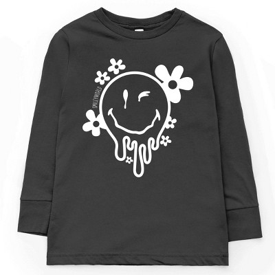 The Juniper Shop SmileyWorld Melting Outline Youth Long Sleeve Tee