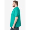 KingSize Men's Big & Tall Shrink-Less Lightweight Henley T-Shirt - 4 of 4