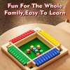 Dice Game,2-4 Player Family Wooden Board Table Math Games for Adults and Kids, 8 Dices Classics Tabletop Version Games for Classroom,Home,Party or Pub - 2 of 4
