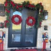 Northlight 3-Finish Shatterproof Ball Christmas Wreath - 24" - Red - Unlit - 4 of 4