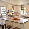 DORESshop 1-Light Farmhouse Wood and Gold Pendant Light, Metal Cage Hanging Lighting Fixture for Kitchen Island, Hallway,Bedroom - 2 of 4
