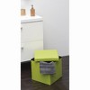 Evideco French Home Goods Versatile 2-in-1 Pouf & Storage Box – Available in 3 Colors and 2 Sizes - 2 of 4