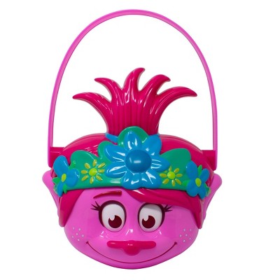 Trolls Poppy Character Plastic Pail Halloween Trick or Treat Container