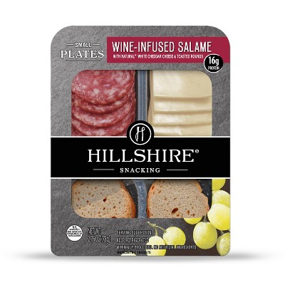 Hillshire Snacking Wine Infused Salame Cheese and Crackers Small Plate - 2.76oz