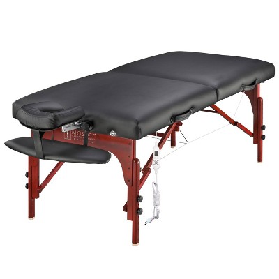 Master Massage 31" Montclair Portable Massage Table with Therma-Top Adjustable Heating System, Black