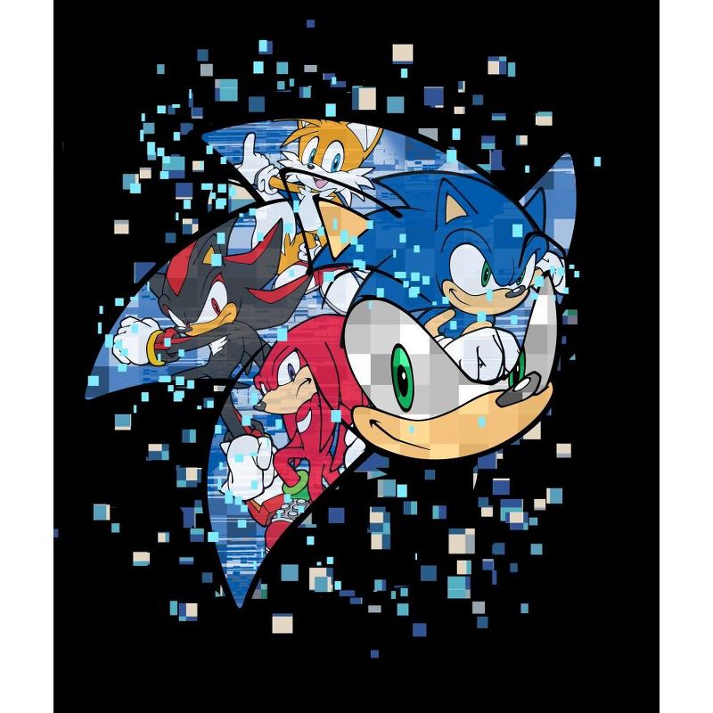 Sonic The Hedgehog Sega Pixelated Youth Boys Short-Sleeve Graphic T-Shirt, 2 of 4