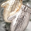 5"H Sullivans Christmas Brushed Silver Mitten Ornament Set of 2  Gold - 2 of 2