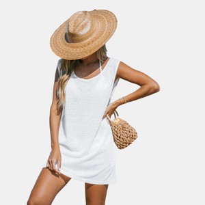 Women's Sleeveless Mini Jersey Cover-Up -Cupshe - 1 of 4