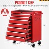 7-Drawer Rolling Tool Chest with Wheels, Tool Cabinet on Wheels, Tool Cart with Key Lock, Tool Storage Organizer for Garage & Repair Shop - 4 of 4