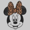 Men's Mickey & Friends Minnie Mouse Cheetah Print Bow Sweatshirt - 2 of 4
