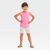Toddler Girls' Cherries Shorts - Cat & Jack™ White - 3 of 3