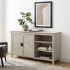 58" Diagonal Grooved Door Sideboard with Open Storage - Saracina Home - 3 of 4