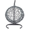Chery Life Cat Swing Bed with Stand & Cushion, Rattan Wicker Swing Chair, Hanging Swinging Cat Bed for Cats, Small Dogs, and Small Animals - 4 of 4