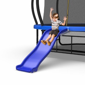 Whisen Kids’ Outdoor Trampoline Slide, Fits 8-16 ft Trampolines - Blue - 1 of 4