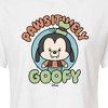 Women's - Disney - Pawsitively Goofy Cropped Graphic T-Shirt - 2 of 4