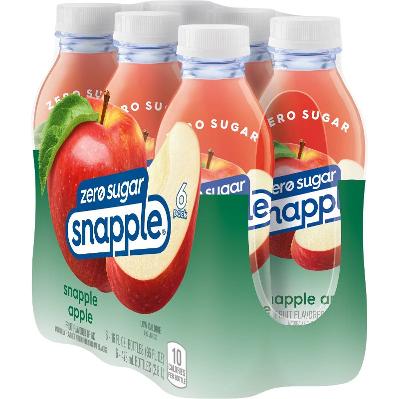 Snapple Apple Zero Sugar Juice Drink - 6pk/16 fl oz Bottles, 3 of 7