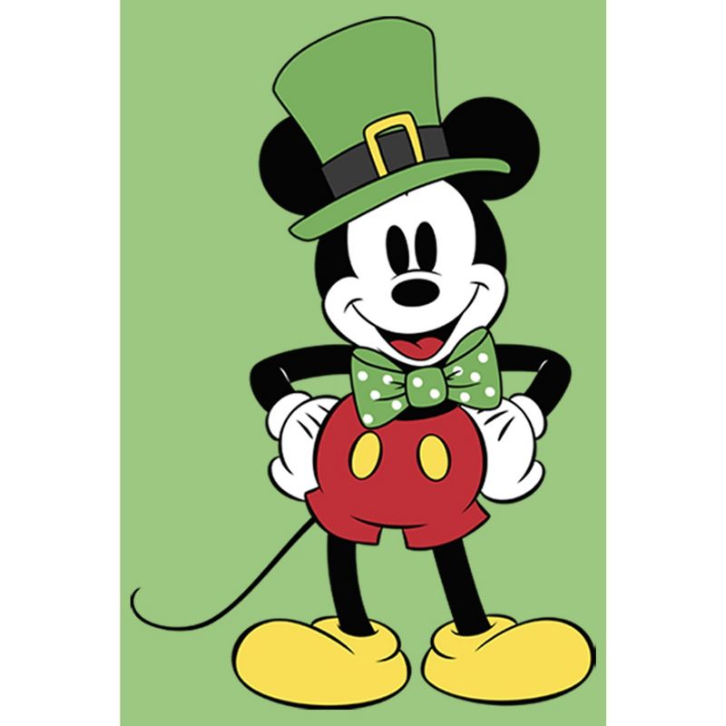 Girl's Disney Mickey Dressed Up for St. Patrick's T-Shirt, 2 of 5