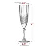 Smarty Had A Party 8 oz. Crystal Cut Plastic Champagne Flutes - 48 pcs - 4 of 4