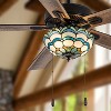 52" Suki 5 Blade Remote Controlled Lighted Ceiling Fan - River of Goods: Tiffany Style with LED Lights - 3 of 4