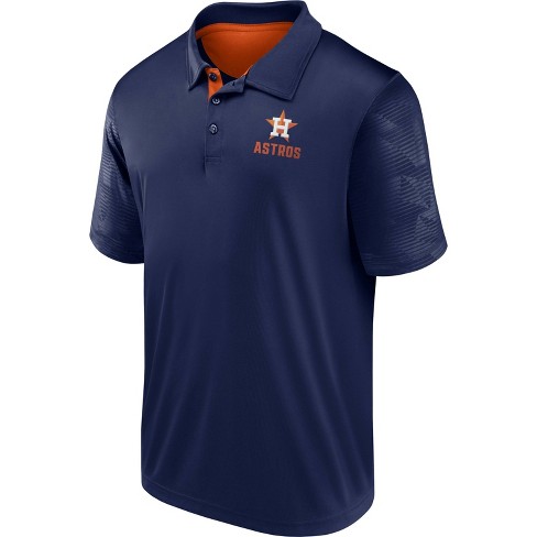 Houston Astros Shirt Mens Large Blue Polo Under Armour Baseball Heat Gear  MLB