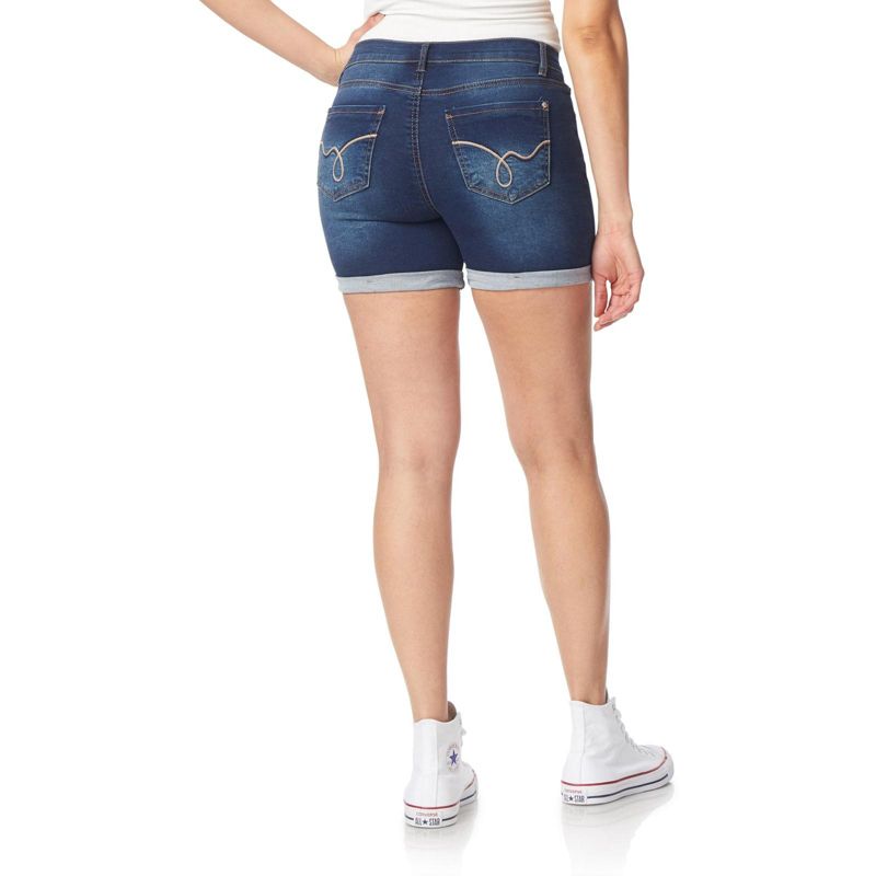 WallFlower Women's Irresistible Denim Shorts High-Rise Insta Soft Juniors (Available in Plus Size), 2 of 4
