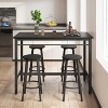 Bar Table and Chairs Set - 2 of 4