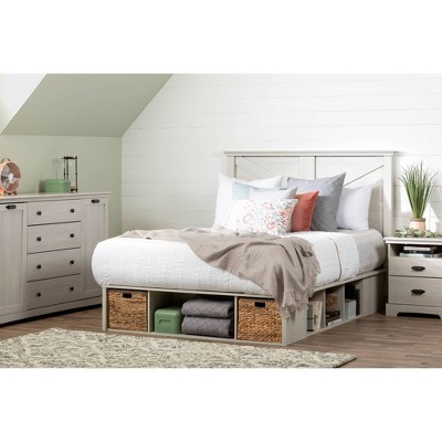 Winter Oak 4-Drawer Combo Dresser with Doors