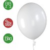 Prextex 12 inch Balloons with Ribbon for Christmas Color Theme Party Decorations-75 Pieces, Multicolored - image 4 of 4