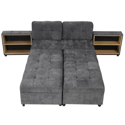 Maliang Versatile Sofa Bed, Modular Sofa, Sectionals Sofa with Two Storage Racks, Free-combined