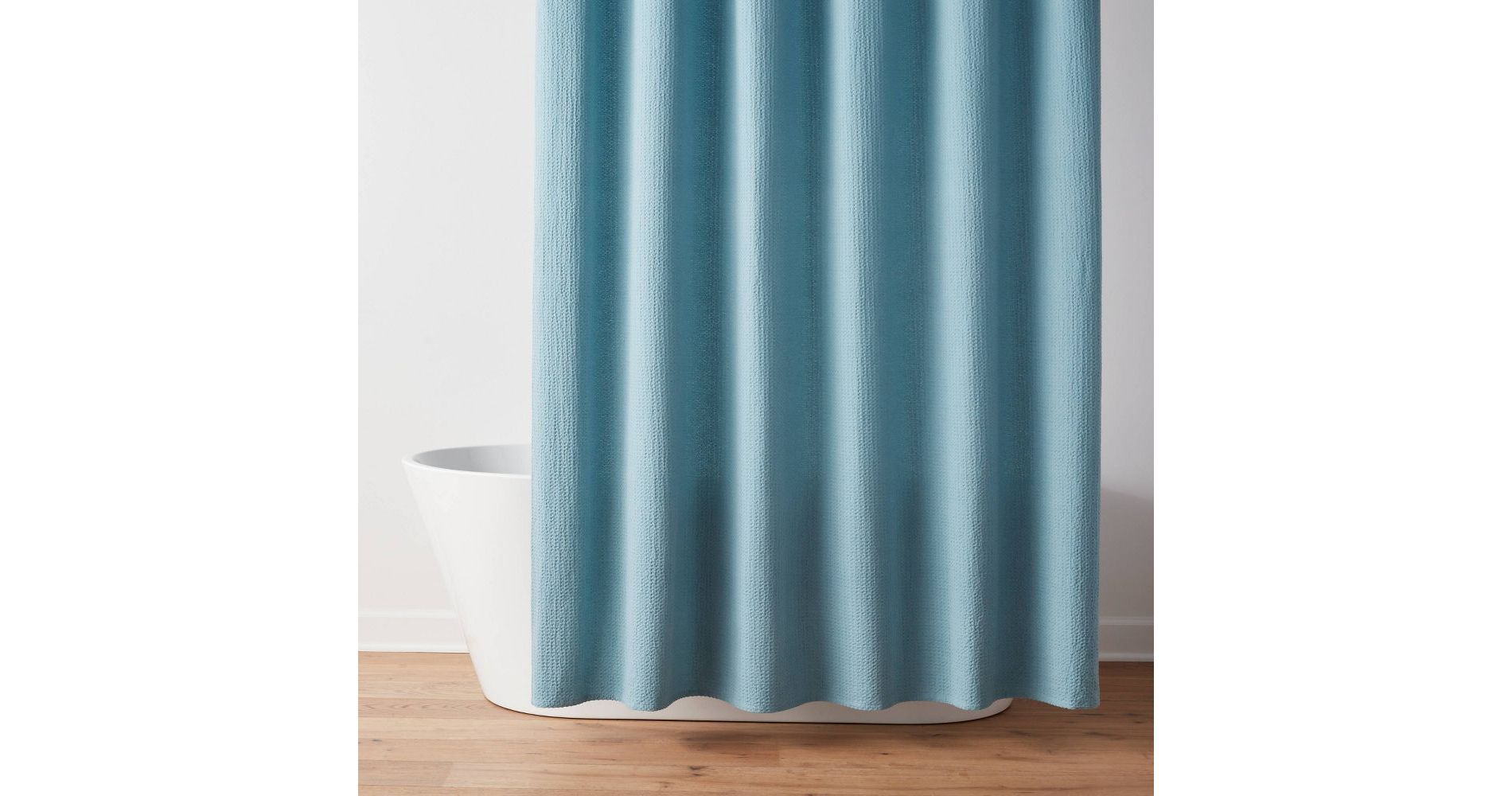 Open Box (Final Sale) - Oversized Relaxed Waffle Weave Shower Curtain