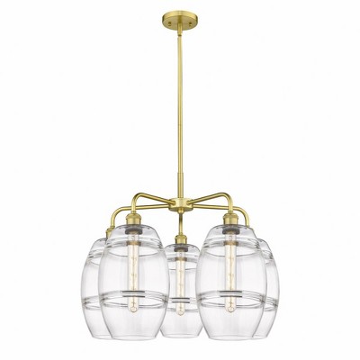 Vaz - 5 Light Stem Hung Chandelier In Industrial Style-15.38 Inches Tall and 26 Inches Wide