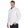 Gioberti Men's 100% Cotton Twill Oxford Shirt with Contrast - 3 of 3