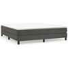 vidaXL Modern Velvet Box Spring Bed Frame California King Size, Dark Gray – for Comfortable and Restful Sleep - 3 of 4