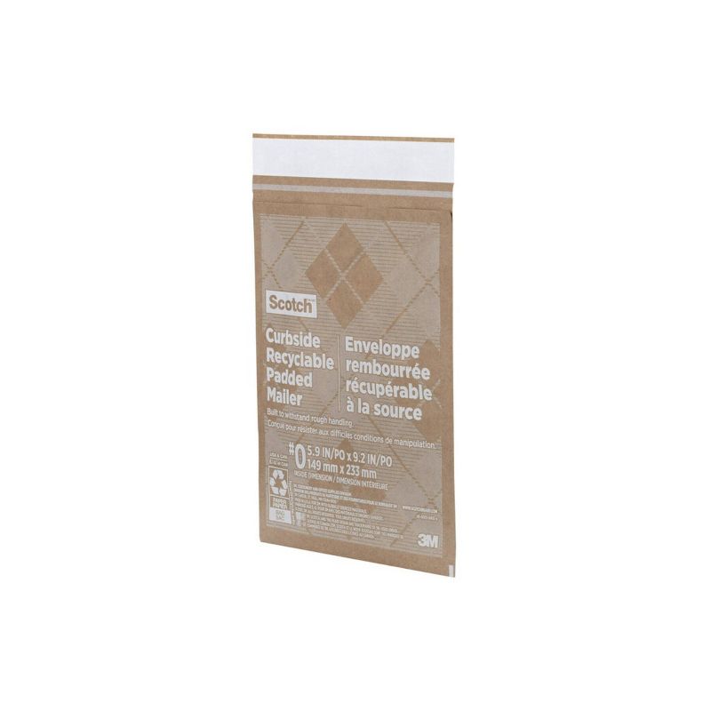 Scotch Curbside Recyclable Mailer Size 0 Brown, 2 of 17