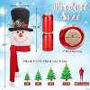 Aoibox Snowman Christmas Tree Topper 1 Piece Cute Santa Hugger Design Fits 4 to 7.5 FT Trees 11.4 Inch Height 6 Inch Width Holiday Decor - 4 of 4