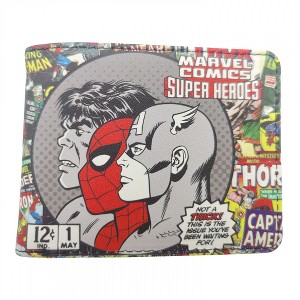 Adult Avengers Hulk Spider-Man and Captain America Slim Bi-Fold Wallet - 1 of 3