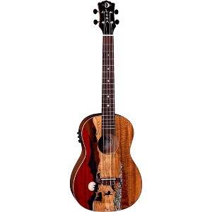 Luna Vista Deer Baritone Acoustic-Electric Ukulele Gloss Natural - 1 of 4