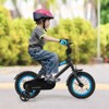 Infans 12" Kids Bike w/Adjustable Saddle Handlebar Removable Training Wheels Handbrake - 4 of 4