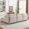 106" Modular Corduroy L-Shaped Sectional Sofas with 2 Cushions, USB & C Charging Ports ¨C Modern Minimalist Living Room & Bedroom Sofa - 4 of 4