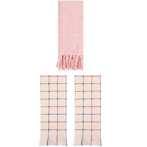 REGALWOVEN Cotton Absorbent Soft Decorative Turkish Bath Towel for Bathroom 3 Packs - 1 of 4