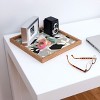 evamatise Leopards and Palms Rainbow Square Bamboo Tray - Deny Designs - 2 of 2